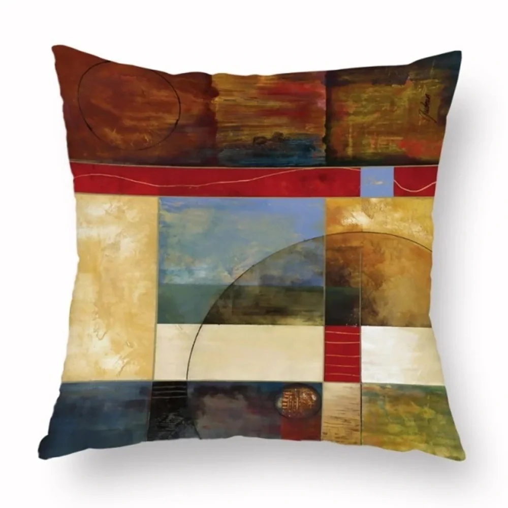 Luxury Home | Set of 4 Modern Abstract Art Design Throw Pillow Covers